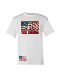 39-16T DEFUND the Media USA Patriotic America First Sublimated performance Tee Shirt